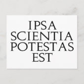 Carte postale Ipsa Scientia Potestas Est (Devant)