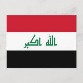 Carte Postale Irak - drapeau irakien - (Devant)