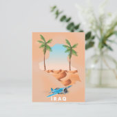Carte Postale Irak Illustration de l'affiche de voyage. (Debout devant)