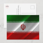 Carte Postale Iran - Drapeau iranien - (Devant / Derrière)