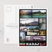 Carte Postale Iran - Karaj Mosaic - (Devant / Derrière)