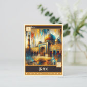 Carte Postale Iran | Peinture Vintage (Debout devant)