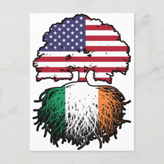Carte Postale Ireland Irish American USA United States America
