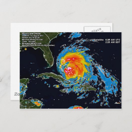 CARTE POSTALE IRENE (Devant / Derrière)