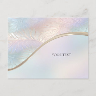 Carte postale iridescente abstraite moderne
