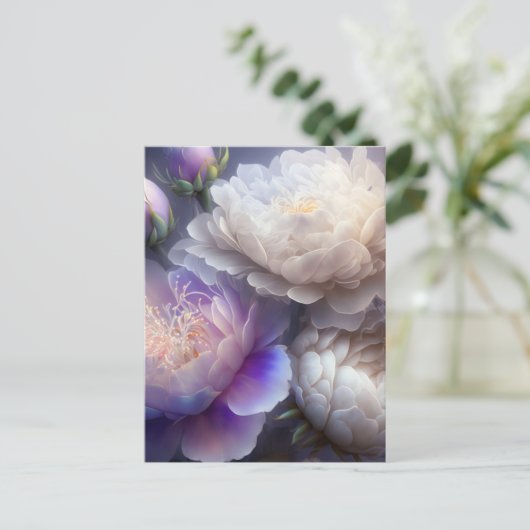 Carte Postale Iridescente Soft Focus Flower Spectrum Bunch (Debout devant)