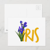 Carte Postale Iris (Devant / Derrière)
