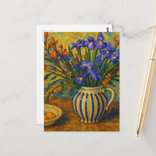 Carte postale Iris (Devant/Arrière en situation)