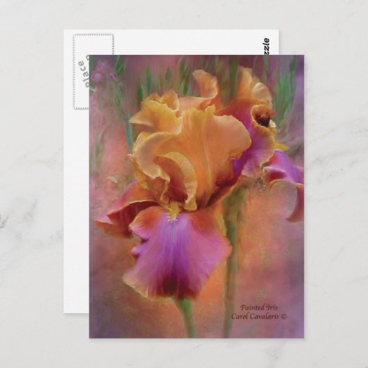 Carte postale Iris Art Peint (Devant / Derrière)
