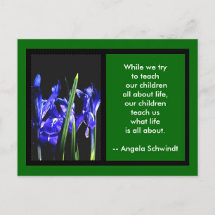 Carte Postale Iris Card 2 CadresMUSÉE Zazzle Cadeaux Vert
