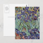 Carte Postale Iris de Van Gogh Peinture Impressionniste (Devant / Derrière)
