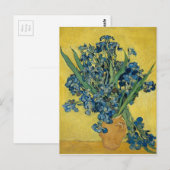 Carte Postale Iris de Vincent Van Gogh (Devant / Derrière)