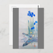 Carte Postale Iris et Bird, Watanabe Seitei (Devant / Derrière)