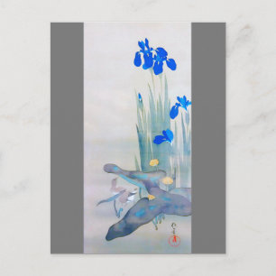 Carte Postale Iris et Bird, Watanabe Seitei