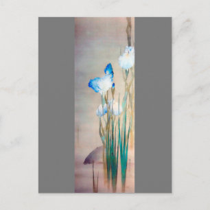 Carte Postale Iris et Carp, Watanabe Seitei