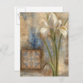 Carte Postale Iris et carreaux (Devant / Derrière)