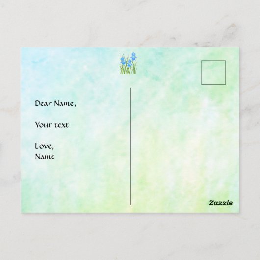 Carte postale Iris Flowers (Dos)