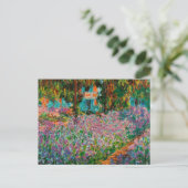 Carte Postale Iris Jardin Monet Giverny fleurs (Debout devant)