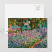 Carte Postale Iris Jardin Monet Giverny fleurs (Devant / Derrière)