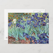Carte Postale Iris par Vincent van Gogh 1898 (Devant / Derrière)