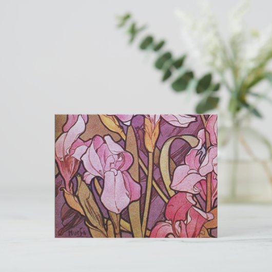 Carte Postale Iris pourpre (Debout devant)