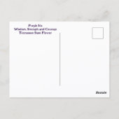 Carte Postale Iris Pourpre Floral Botanique Photographique (Dos)