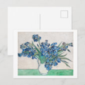 CARTE POSTALE "IRISES" 1890 PAR VINCENT VAN GOGH POSTCARD (Devant / Derrière)