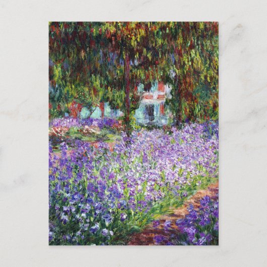 Carte Postale Irises dans le jardin de Monet (Devant)