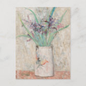 Carte Postale Irises dans un vase de fleurs blanches | Tadeusz M (Devant)