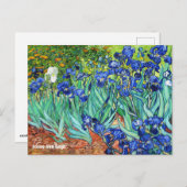 Carte Postale Irises De Vincent Van Gogh (Devant / Derrière)