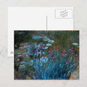 Carte Postale Irises et nénuphars, Claude Monet (Devant / Derrière)