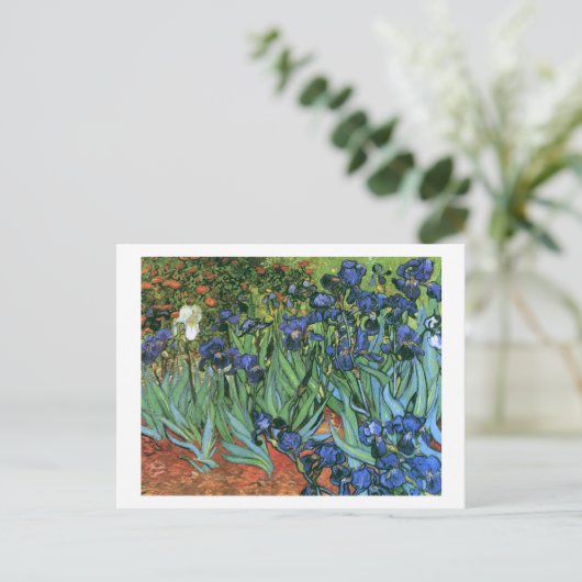Carte Postale Irises (F608) Van Gogh Fine Art (Debout devant)