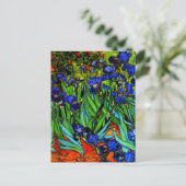 Carte Postale Irises, le célèbre tableau floral de Van Gogh (Debout devant)