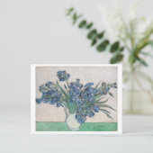 Carte Postale Irises par Vincent Van Gogh Floral Postcard (Debout devant)