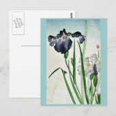 Carte Postale Irises Ukiyoe (Devant / Derrière)