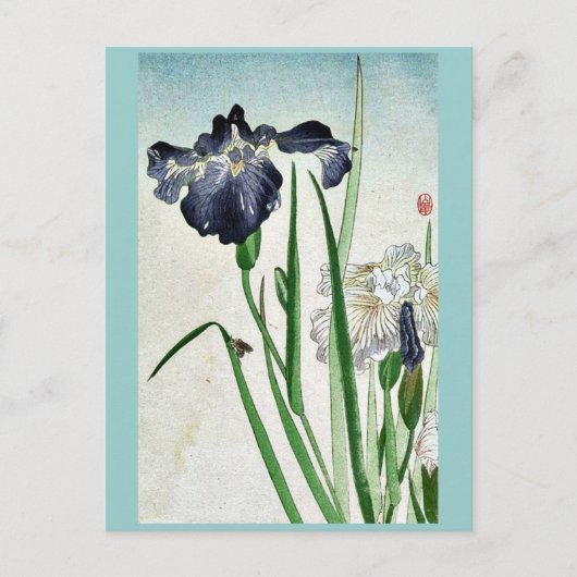 Carte Postale Irises Ukiyoe (Devant)