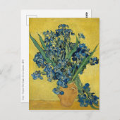 Carte Postale Irises - Vincent van Gogh Art (Devant / Derrière)