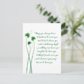 Carte postale Irish Blessing Calligraphy (Debout devant)