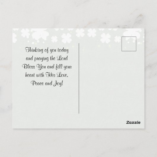 Carte Postale Irish Blessing May the Road Rise Up to Meet You (Dos)