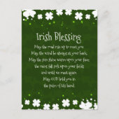 Carte Postale Irish Blessing May the Road Rise Up to Meet You (Devant)
