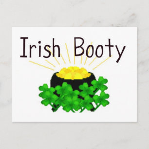 Carte Postale Irish Booty Pot of Gold St. Patrick's Day