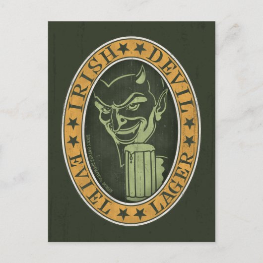 Carte Postale Irish Devil Eviel Lager (Devant)