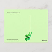 Carte Postale Irish Harp et St.Patrick's Day Cat Making Music (Dos)