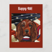 Carte Postale Irish Red Setter    (Devant)