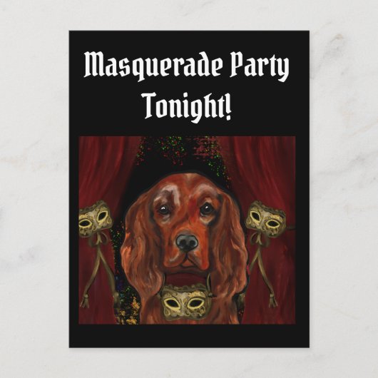 Carte Postale Irish Red Setter    Postcard (Devant)