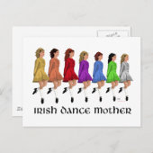 Carte Postale Irish Step Dance Mother - Rainbow Line (Devant / Derrière)