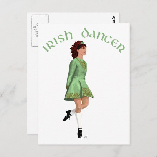 Carte Postale Irish Step Dancer (Devant / Derrière)