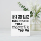 Carte Postale Irish Step danse plus géniale que ce qu'il est (Debout devant)