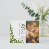 Carte Postale Irish Stylized Shamrock Leafy Foliage  (Debout devant)