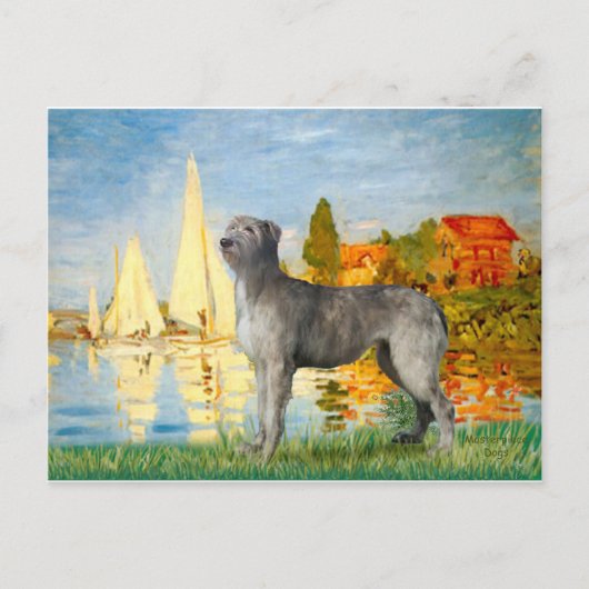 Carte Postale Irish Wolfhound 2 - Voiliers 2 (Devant)